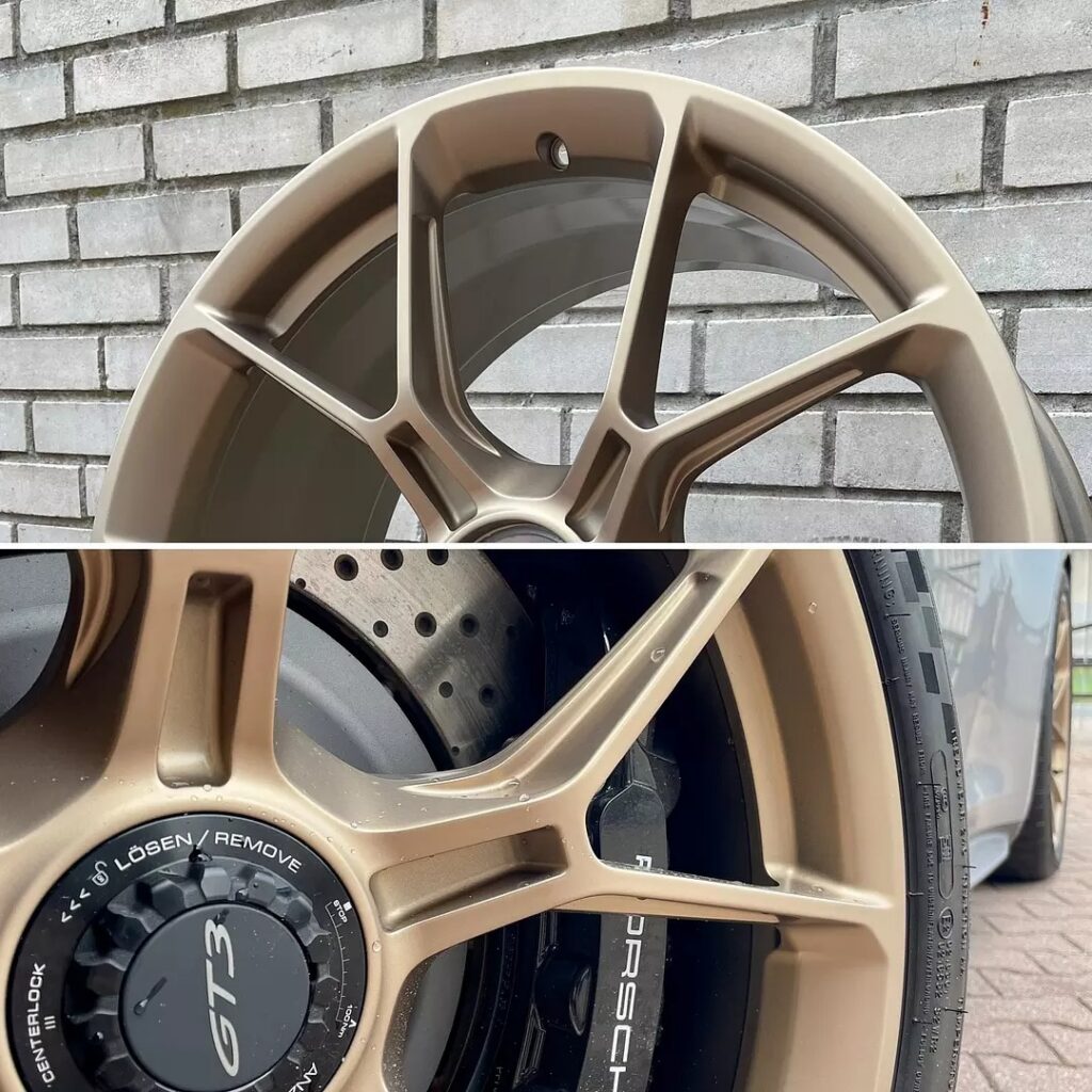 Malowanie felg na złoto